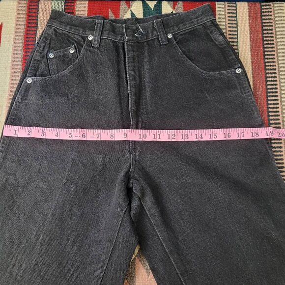 Vtg‎ Wrangler Silverlake Black Jeans Sz 7/8 Western Bareback Cowgirl 34" Inseam - Picture 8 of 10